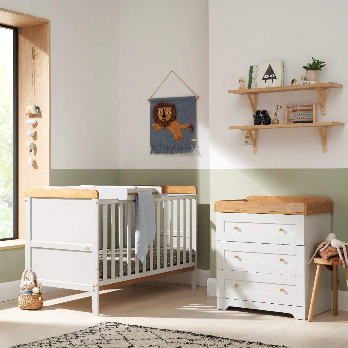 Tutti Bambini Rio 2 Piece Room Set - Dove Grey/Oak - Image 2
