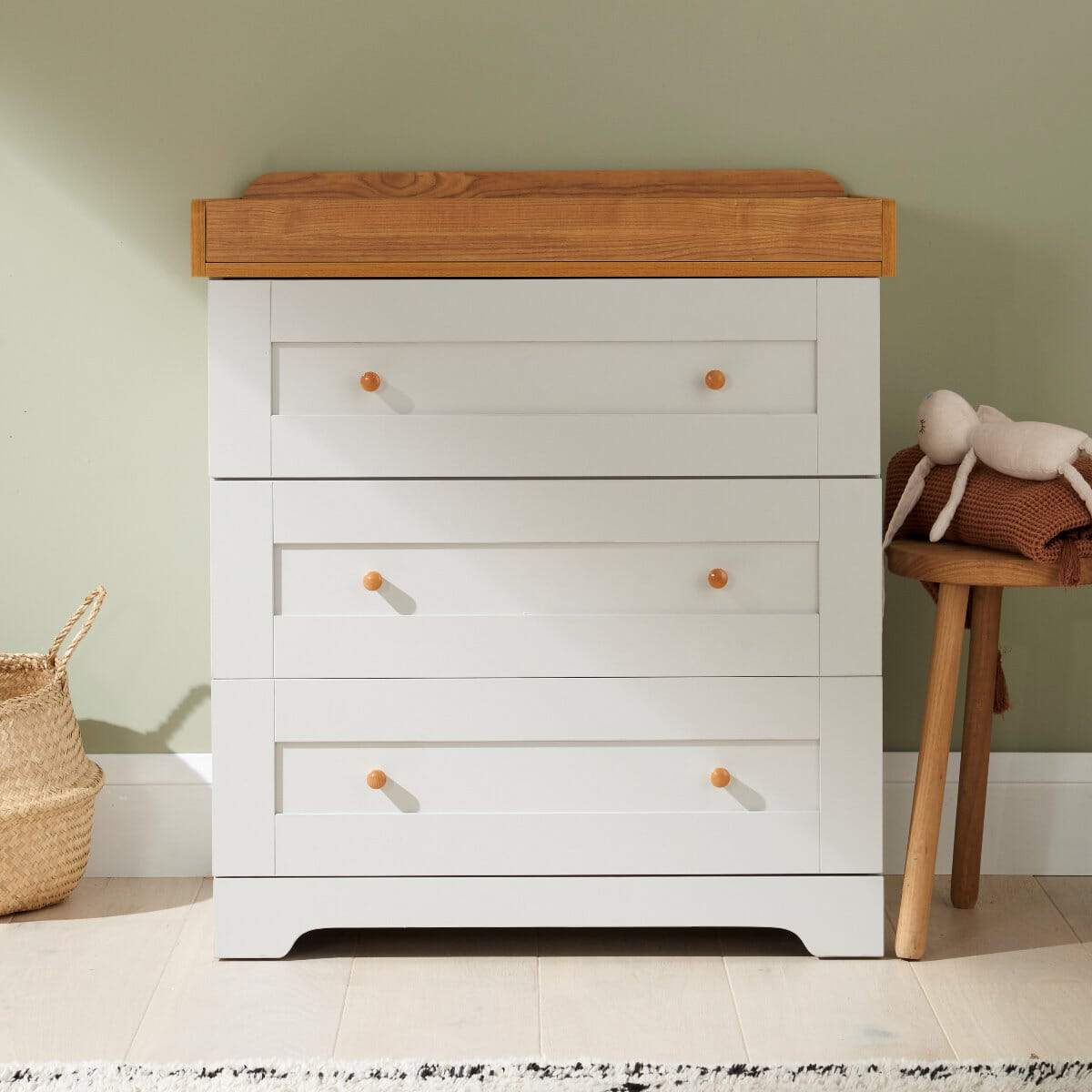 Tutti Bambini Rio 5 Piece Room Set - Dove Grey/Oak - Image 7