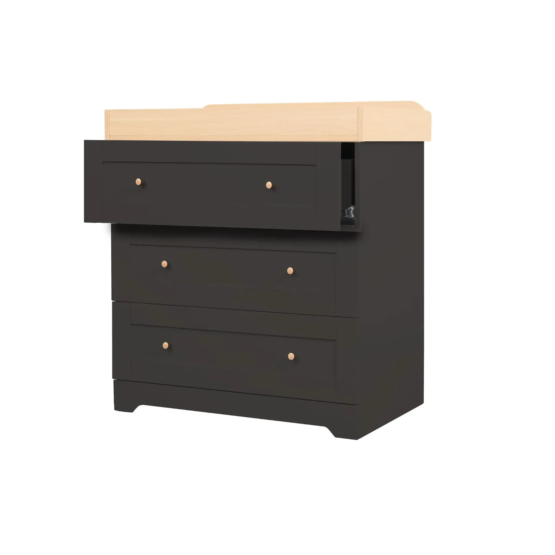 Tutti Bambini Rio 2 Piece Room Set - Honey Oak & Slate Grey - Image 10
