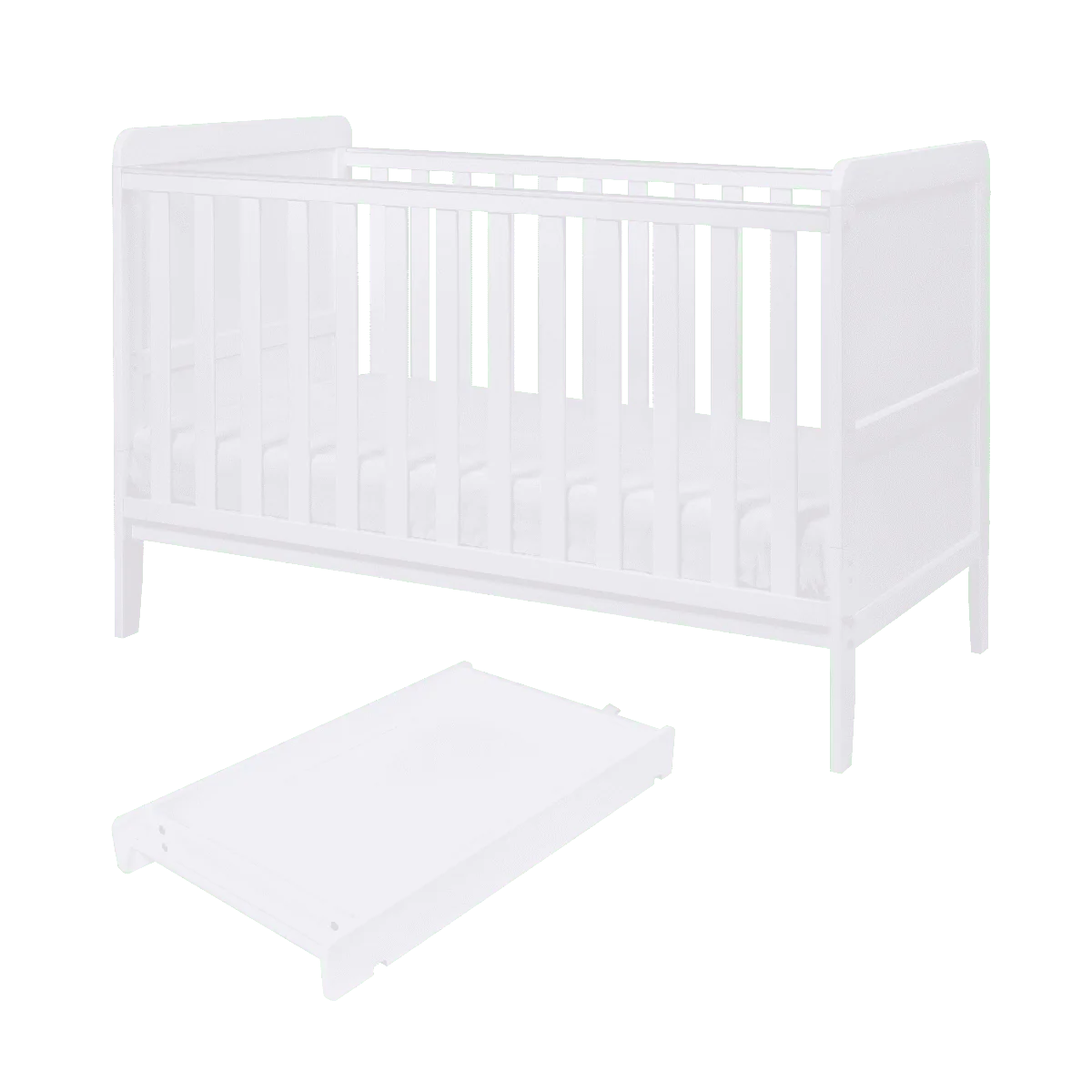 Tutti Bambini Rio 5 Piece Room Set - White - Image 5