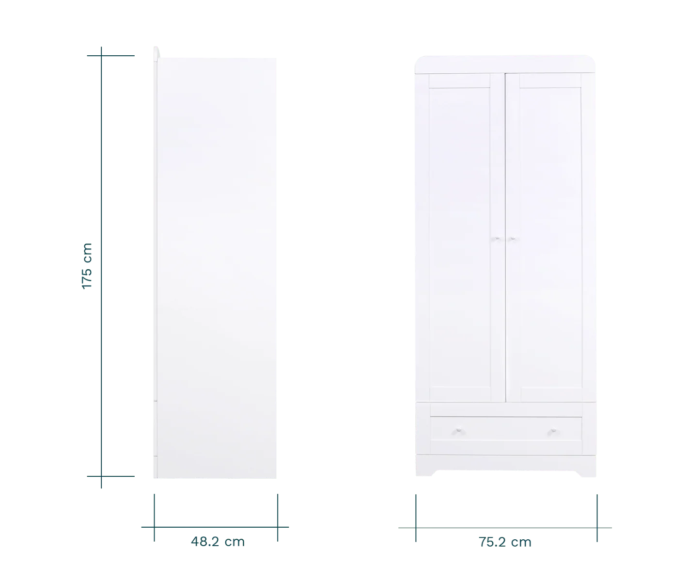 Tutti Bambini Rio 5 Piece Room Set - White - Image 8