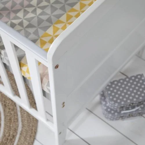 Tutti Bambini Rio Cot Bed with Cot Top Changer & Mattress - White - Image 5