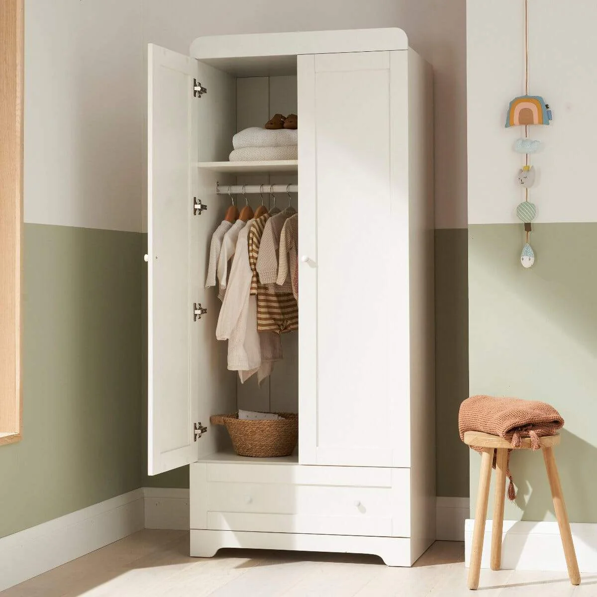 Tutti Bambini Rio Wardrobe - White - Image 2