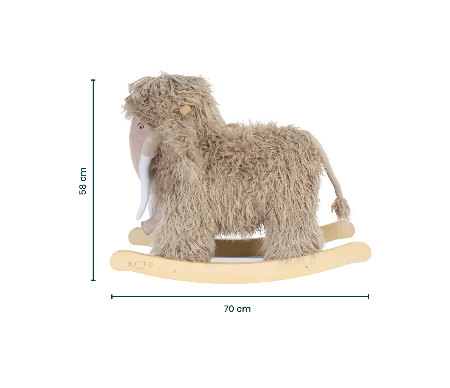 Tutti Bambini Rocking Toy - Mimi the Woolly Mammoth - Image 10