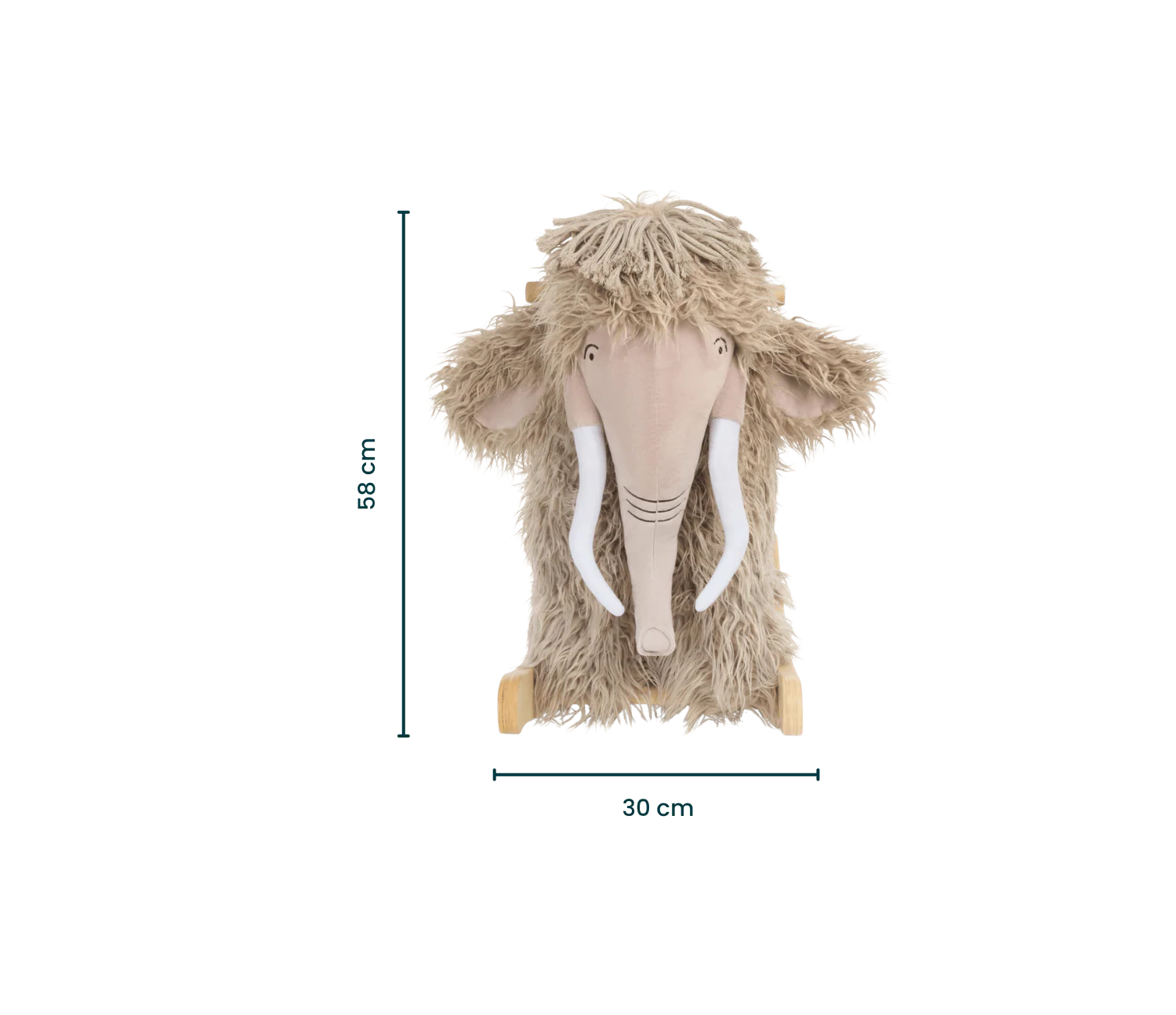Tutti Bambini Rocking Toy - Mimi the Woolly Mammoth - Image 11
