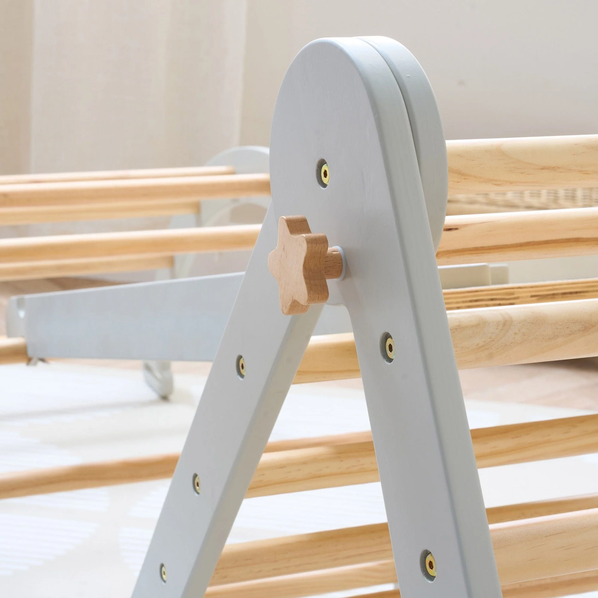 Tutti Bambini Scala Montessori 3-in-1 Pikler Climbing Frame with Climbing Wall - Mushroom - Image 9
