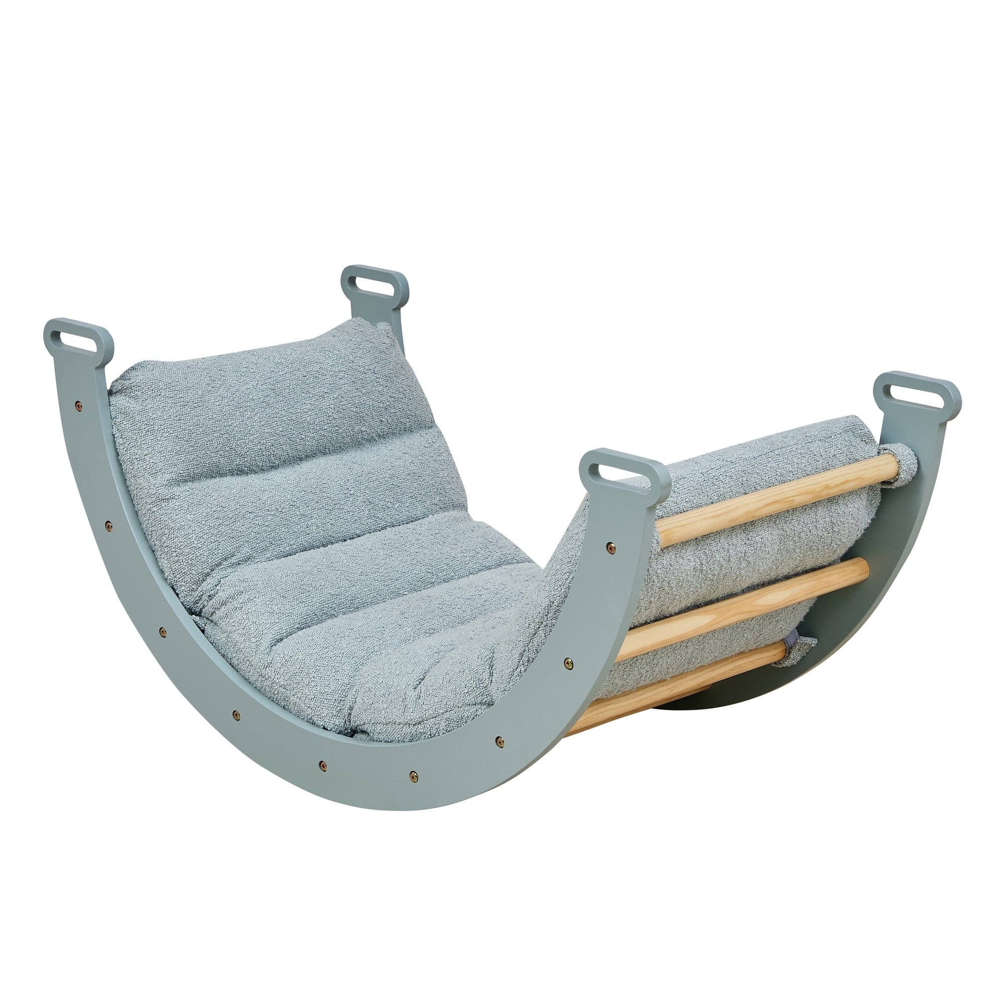 Tutti Bambini Scala Montessori Pikler Rocking Frame Cushion - Ocean Stone - Image 3