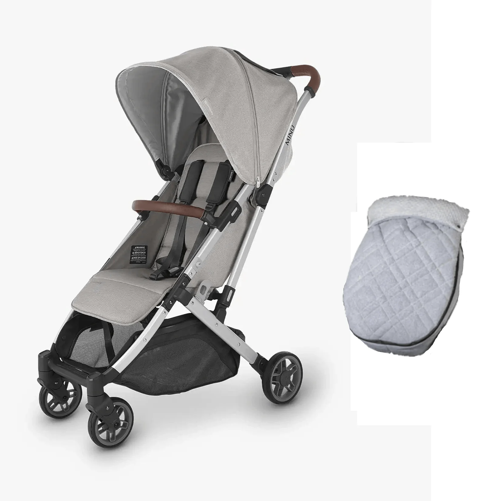 UPPAbaby Minu V2 Stroller & Footmuff - Stella/Spencer - Image 2