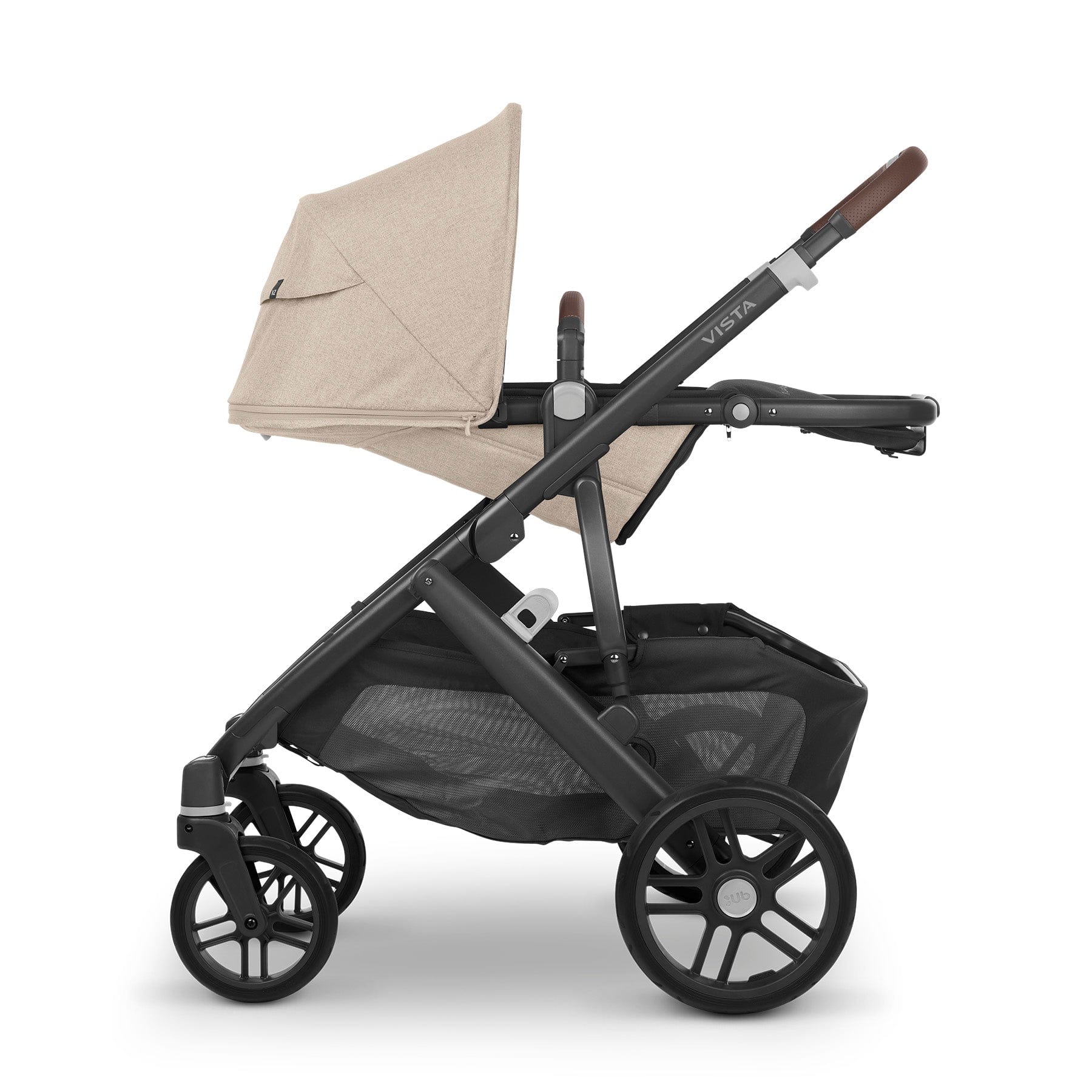UPPAbaby Vista V2 with Cloud T Car Seat and Base - Liam/Cozy Beige - Image 30