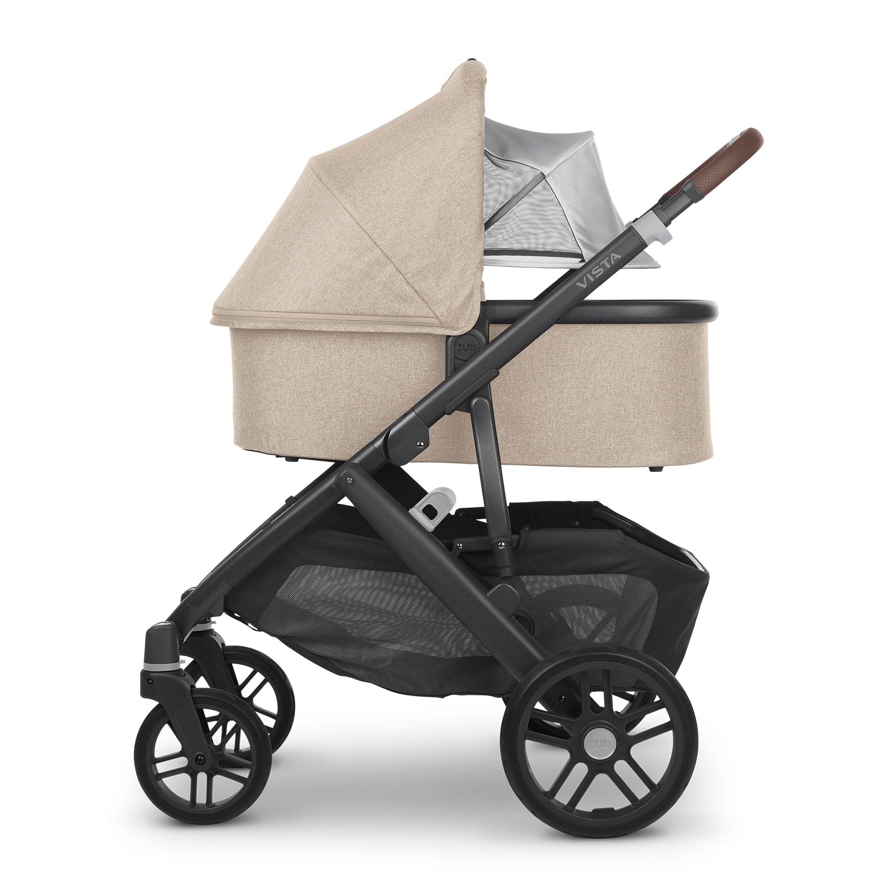 UPPAbaby Vista V2 with Cloud T Car Seat and Base - Liam/Cozy Beige - Image 4
