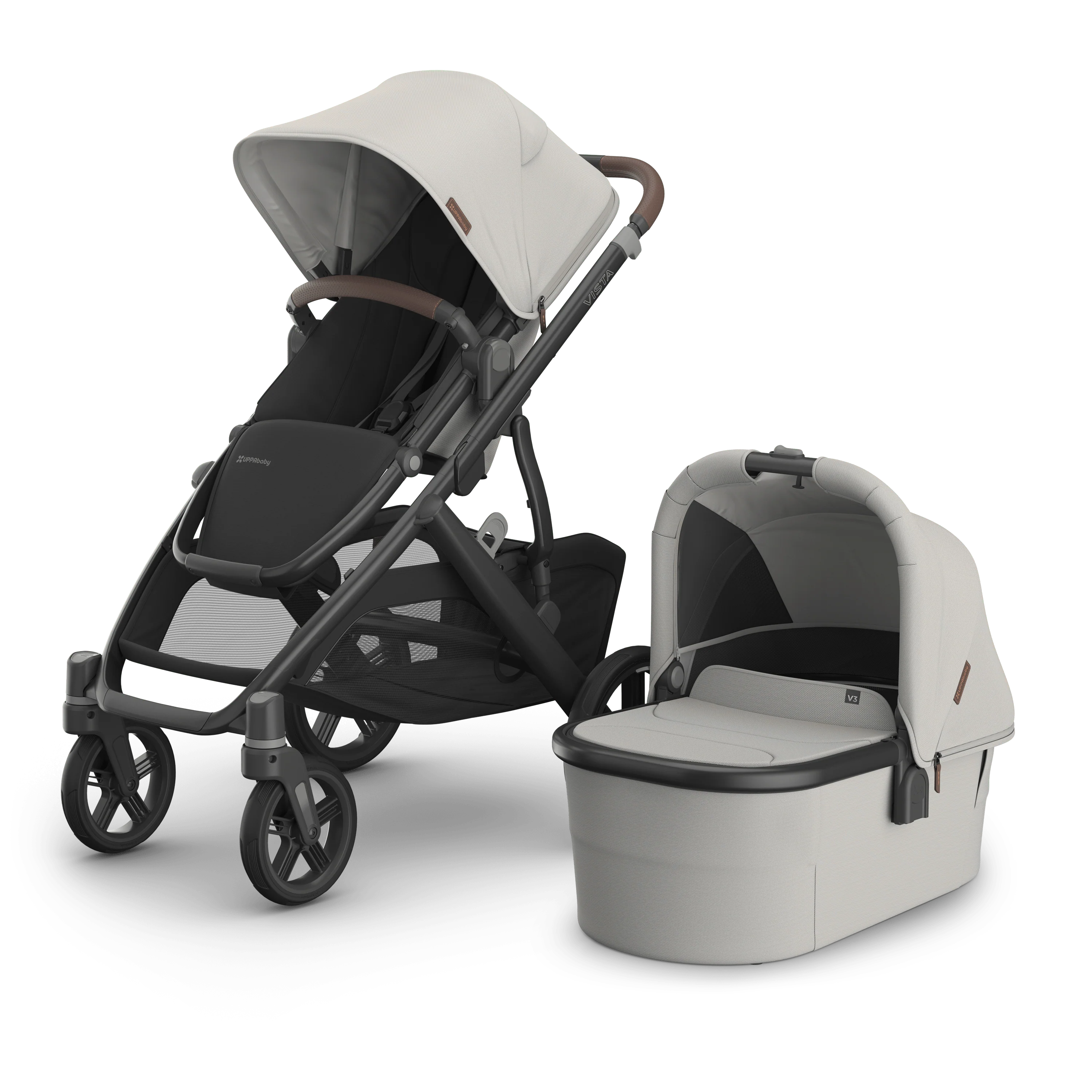 UPPAbaby Vista V3 Double Pushchair - Savannah - Image 2