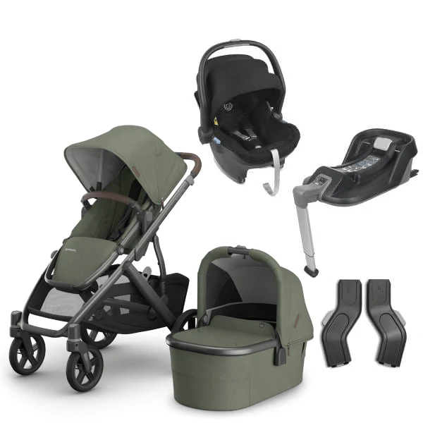 UPPAbaby Vista V3 Pushchair with Mesa Car Seat & Base - Evelyn