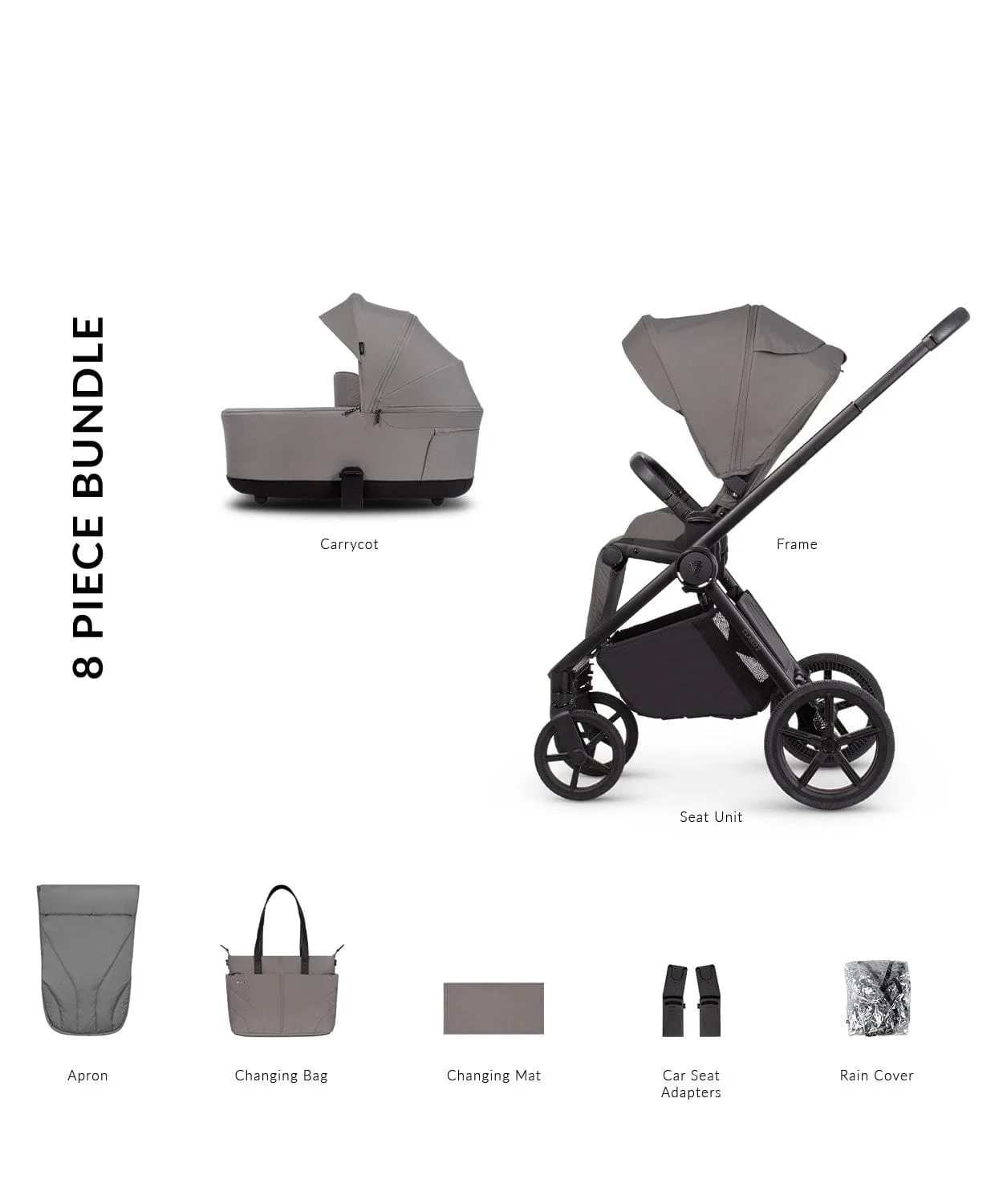 Venicci Claro 2 2in1 Pushchair - Fog