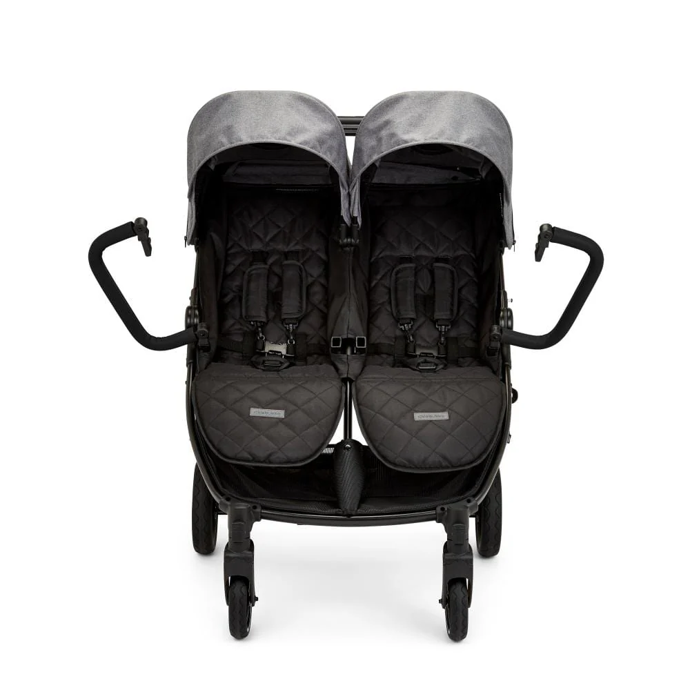 Ickle Bubba Venus Prime Double Stroller - Black / Space Grey / Black - Image 6