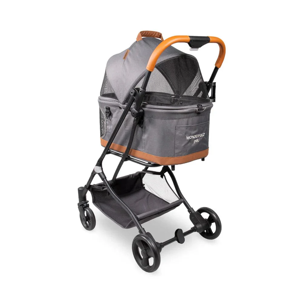 Wonderfold Folding Pet Stroller - Graphite Grey - Image 6