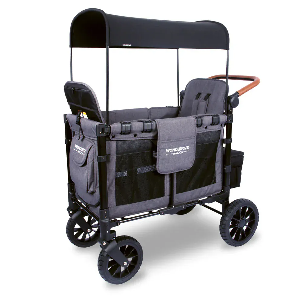 Wonderfold W2 Luxe Stroller Wagon - Charcoal Grey